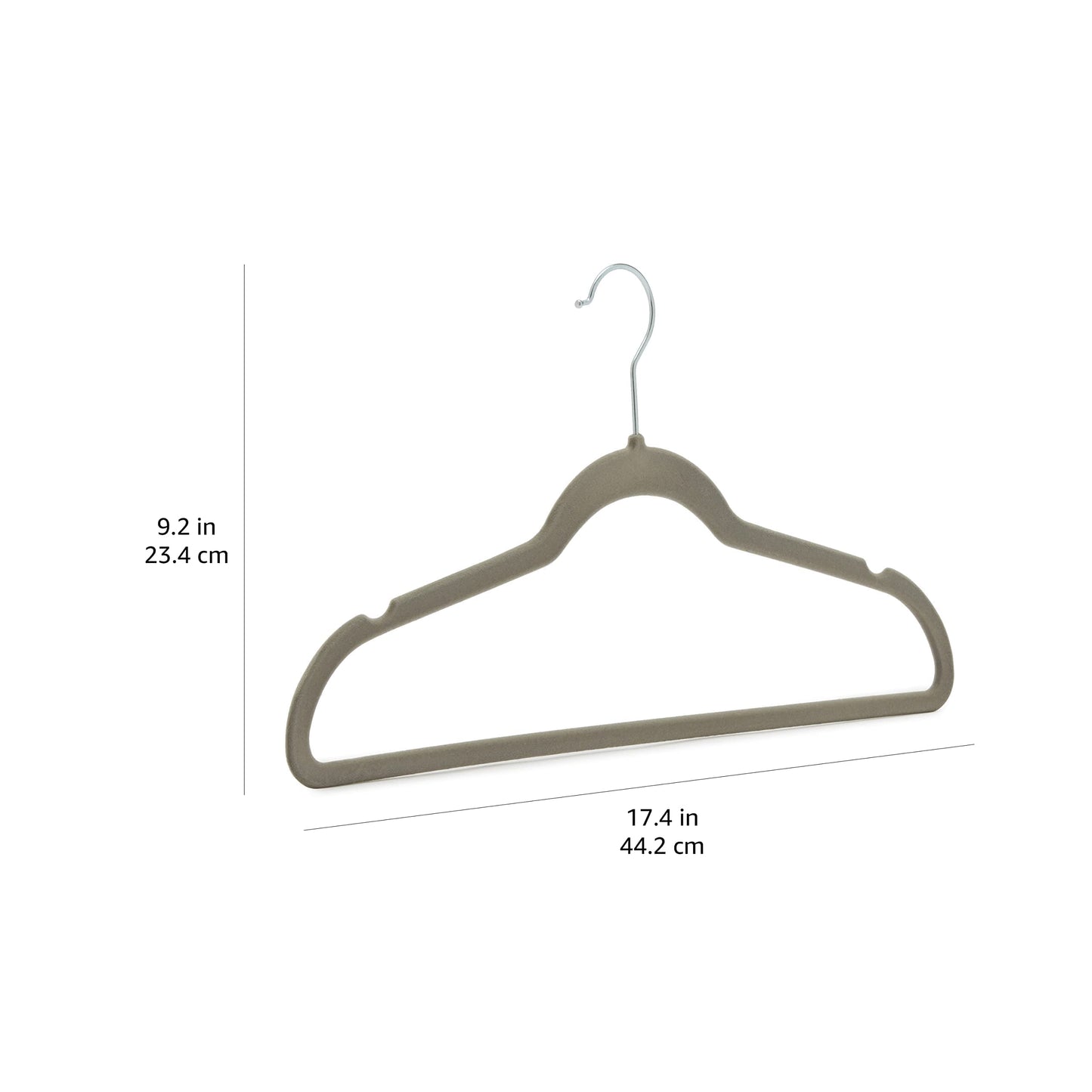 Amazon Basics Slim Velvet Non-Slip Space Saving Suit Clothes Hangers, Closet Organizer