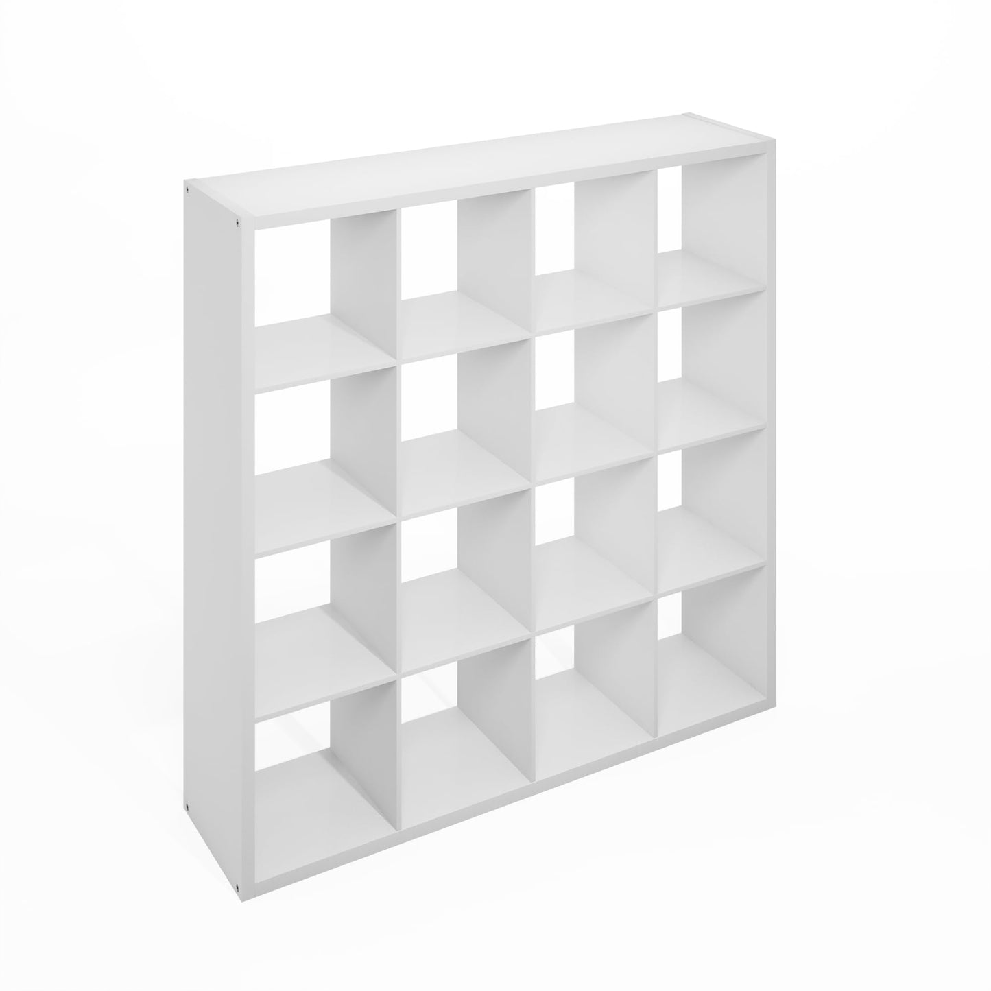Furinno Simple 16-Cube Storage Organizer, Display Shelf, White
