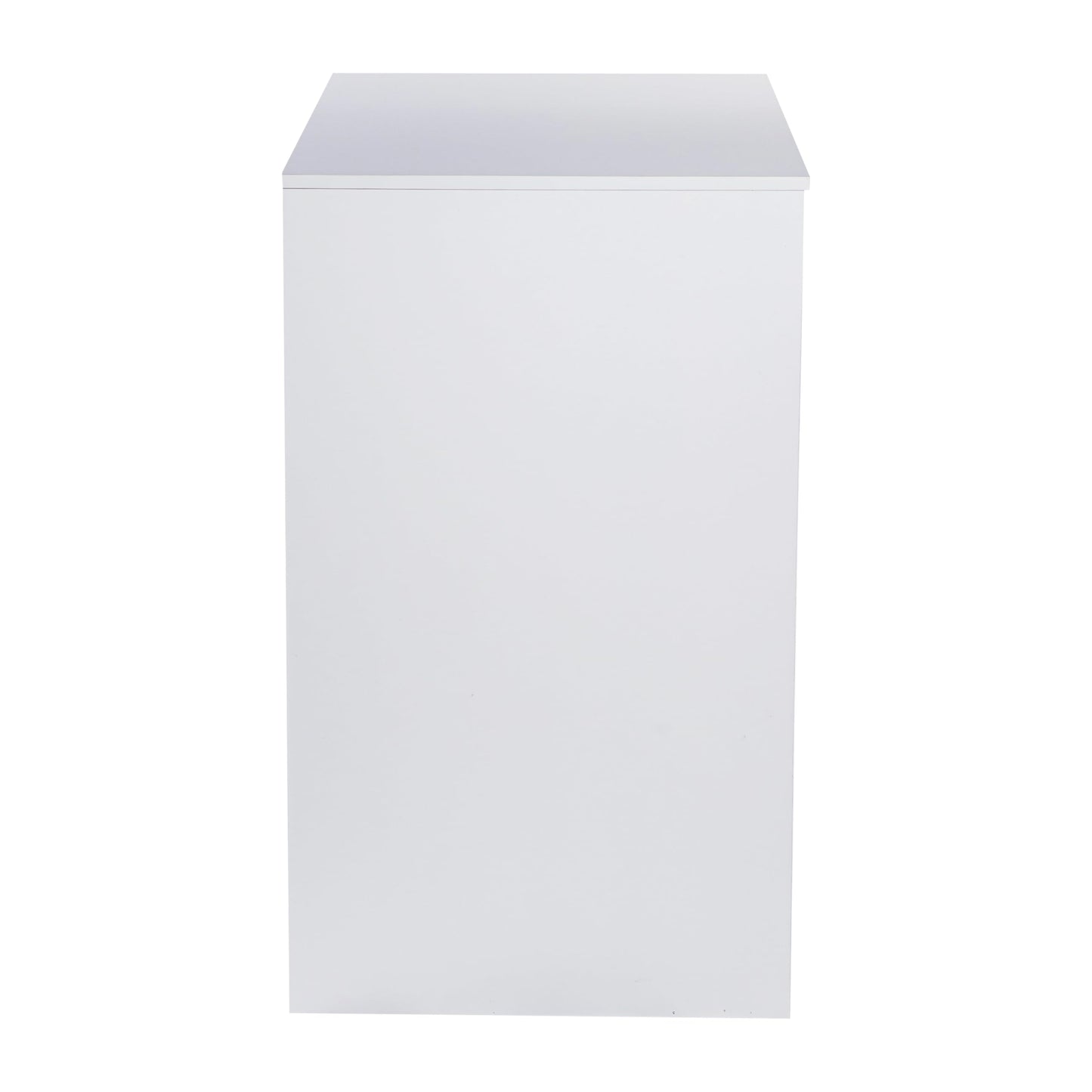 Flash Furniture Mini Fridge Bookshelf with Multiple Cubbies, White