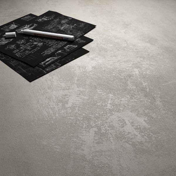 Mobili Fiver, Set of 2 Rachele Shelves, 31.49 in, Concrete Effect, Grey, Made in Italy