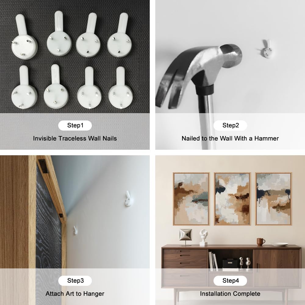 LHIUEM Large Abstract Brown Grey Framed Canvas Wall Art,Neutral Brush Stroke Pastel Wall Decor,Modern Color Block Wall Painting,Minimalist Artwork for Living Room,Bedroom,Dining Room,Office -16"x24"x3