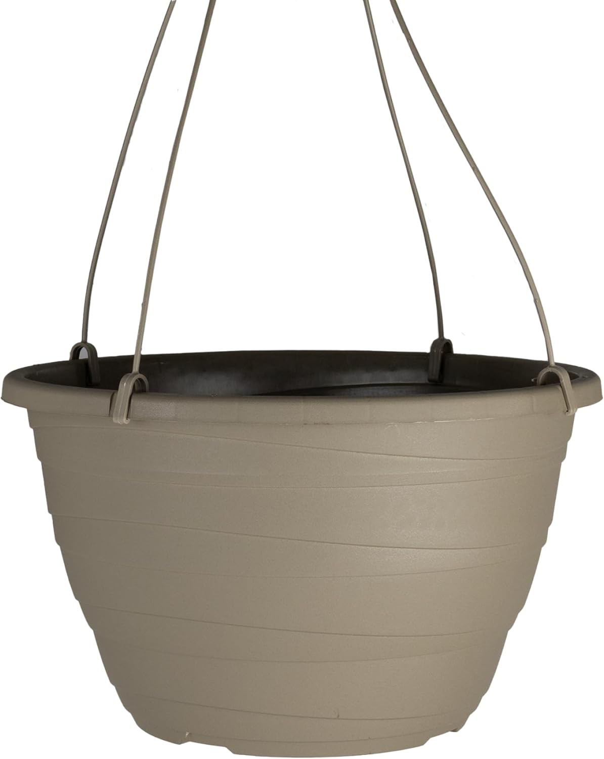 The HC Companies Wrapt Hanging Planters - Lightweight Plant Pot Hanger for Hanging Plants, Vegetables & Herbs - Outdoor & Indoor Hanging Basket for Plants (13" Pepperstone, Pack of 1)