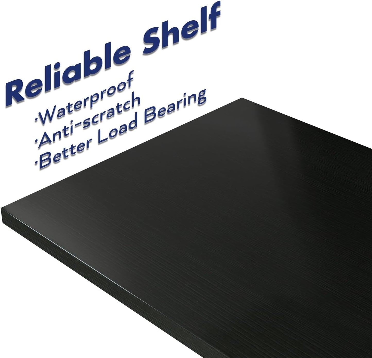 NUMENN Narrow Bookshelf, 4 Tier Bookshelves, Home Office Bookcase Shelf Storage Organizer, Free Standing Storage Shelving Unit for Bedroom, Living Room and Home Office, Black