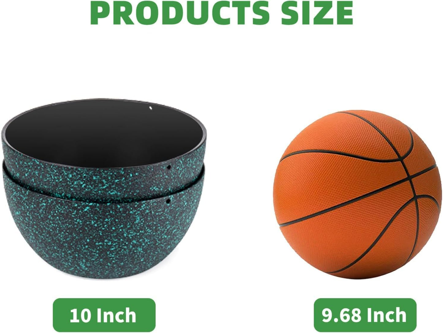 13 inch Hanging Planters for Indoor Plants, 2 Pack Planters for Outdoor Plants with Drainage Holes and Chain, Round Plastic Hanging Baskets, Hanging Flower Pots for Balcony Garden-Black Speckle