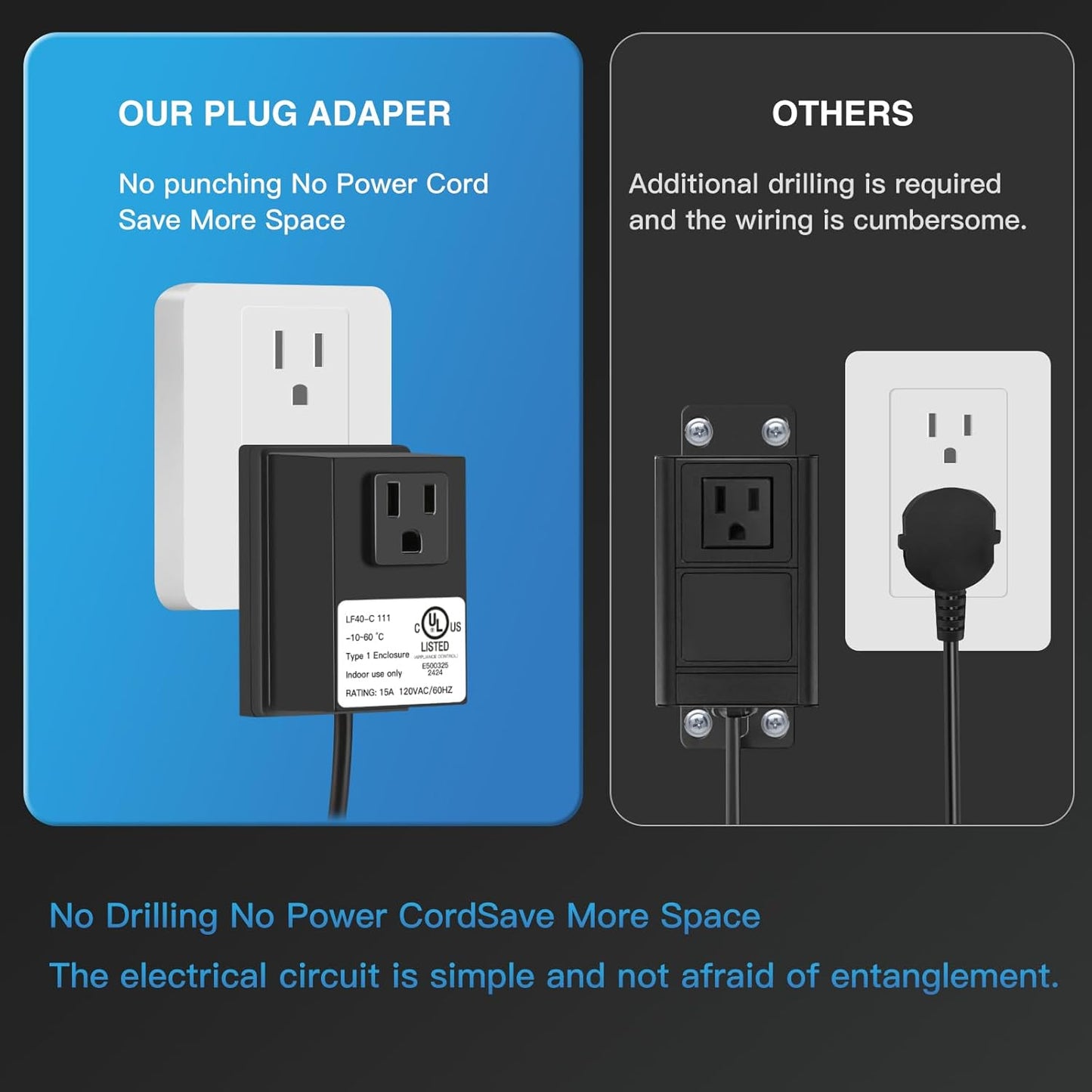 Garbage Disposal Air Switch Kit, UL Certified Professional Garbage Disposal Switch Button Power Module, Sink Top Waste Disposer On/Off Switch