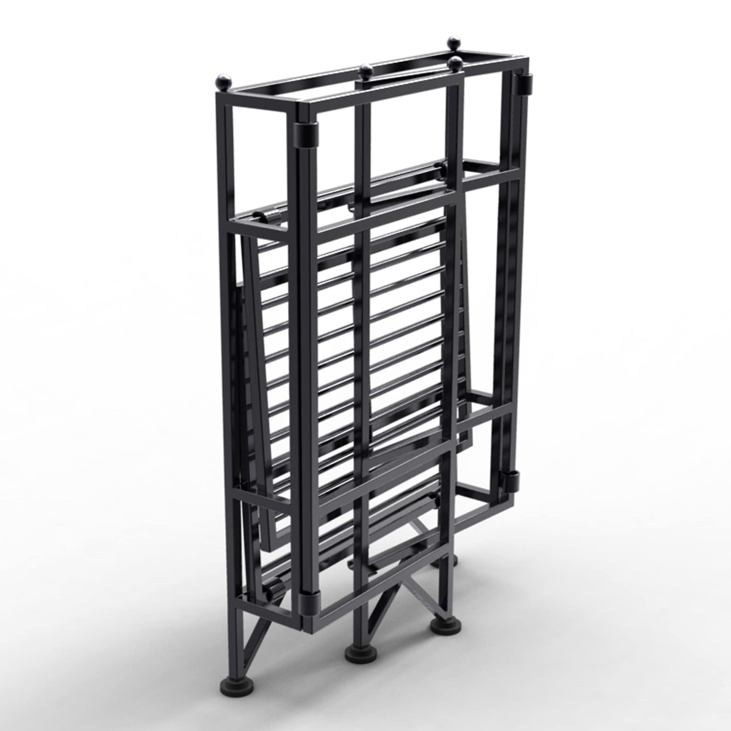 Convenience Concepts Xtra Storage Shelves - 2-Tier Folding Metal Storage Shelves, Closet Organizer