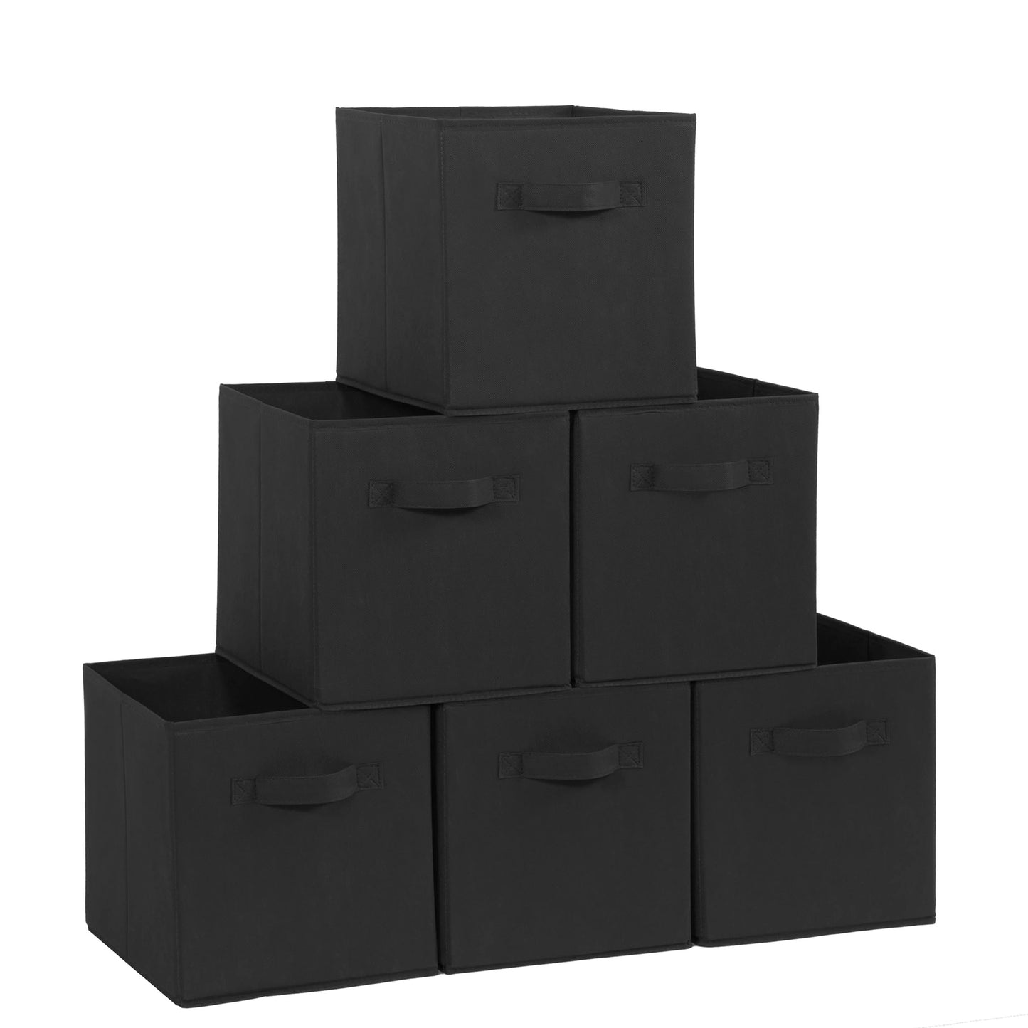 STORAGEIDEAS Storage Cubes, 11 Inch Cube Storage Bins, Set of 8, Fabric Foldable Storage Bins With