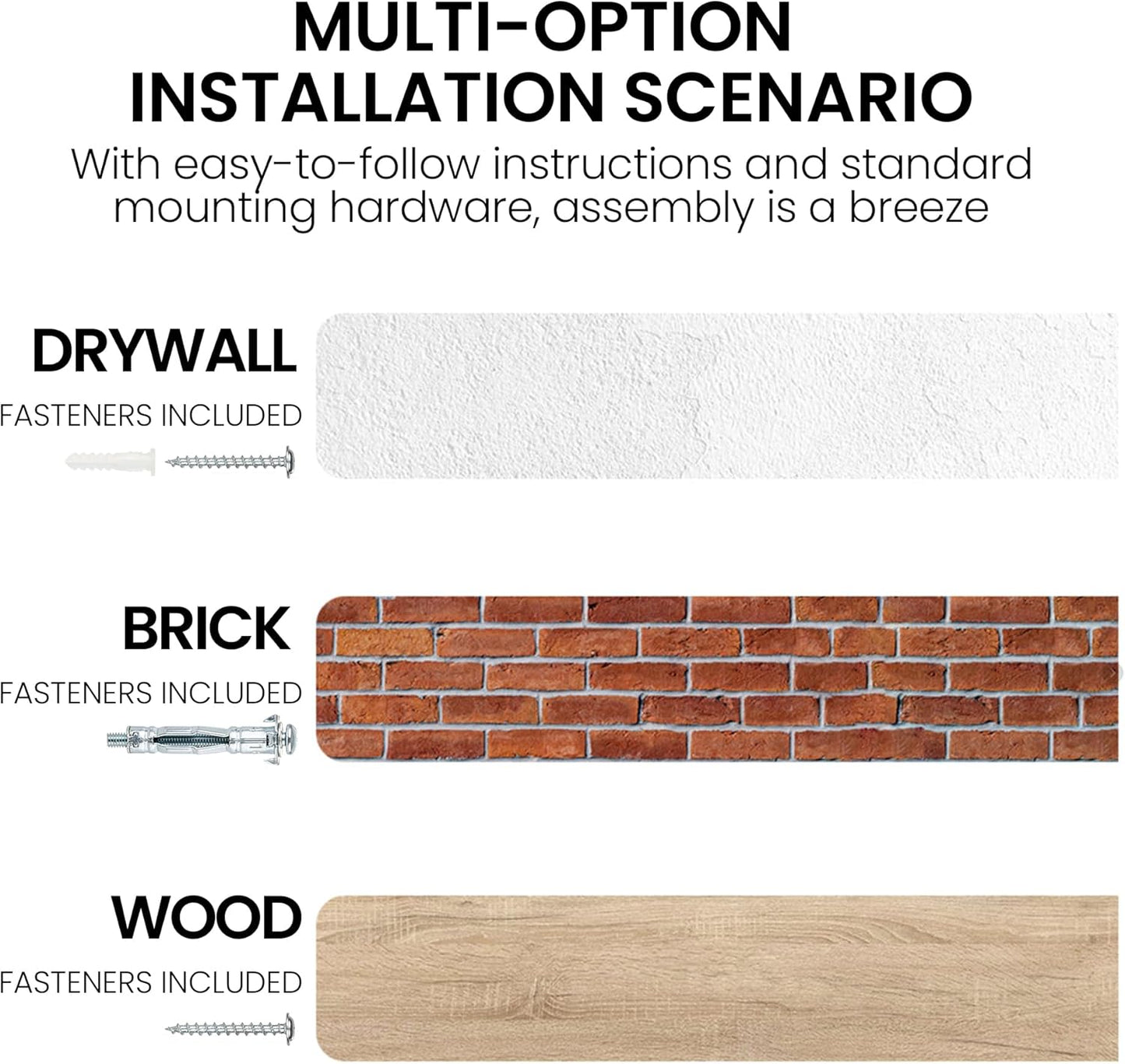 Floating Shelves for Wall, 72"x9.3" Rustic Solid Live-Edge Elm Wood Wall Shelves, Heavy-Duty Floating Shelves with Invisible Brackets for Living Room, Bedroom, and Kitchen, Natural Finish