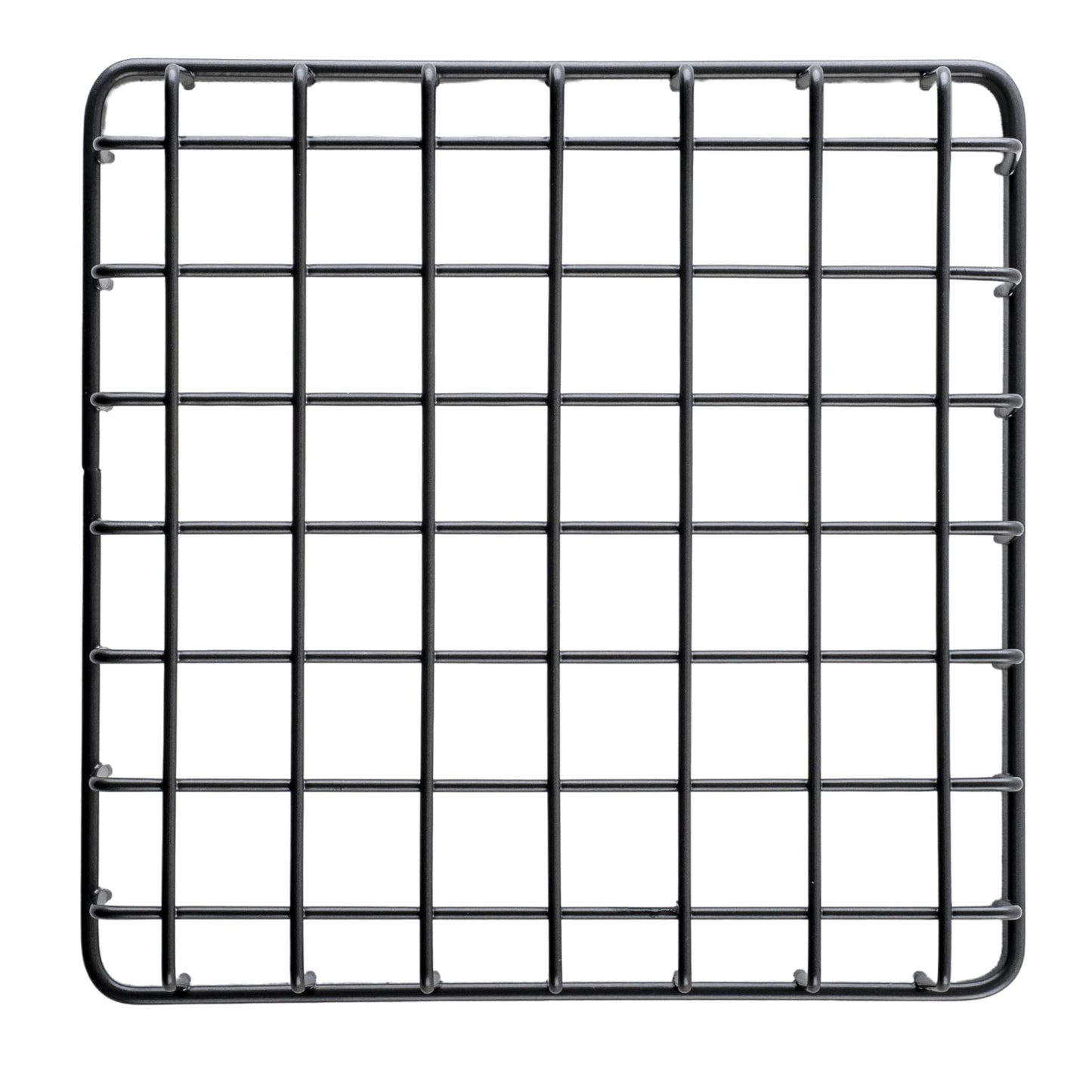 G.E.T. WB-662-MG Square Metal Storage Wire Basket for Pantry, Produce and More, 6" x 6" x 2"