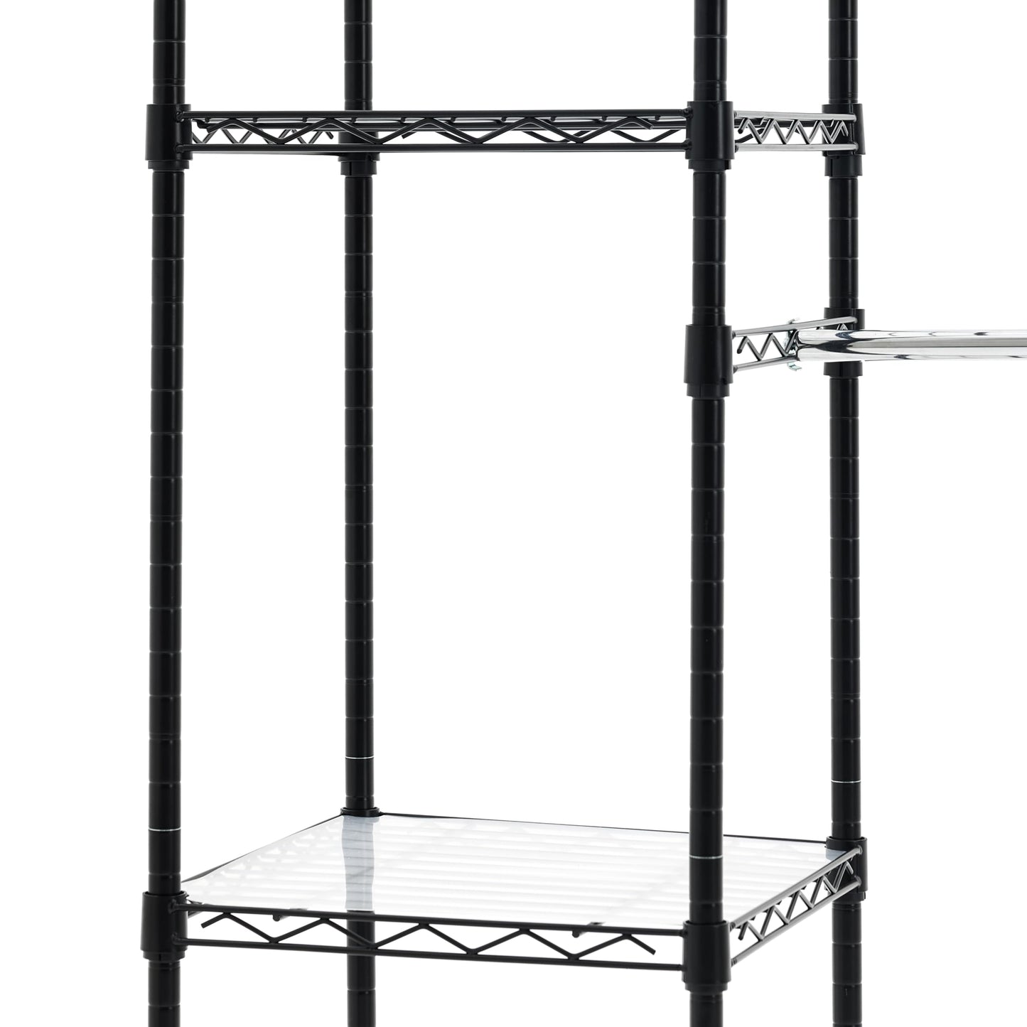 Amazon Basics Expandable Metal Hanging Closet Organizer System with Storage Shelves, Adjustable