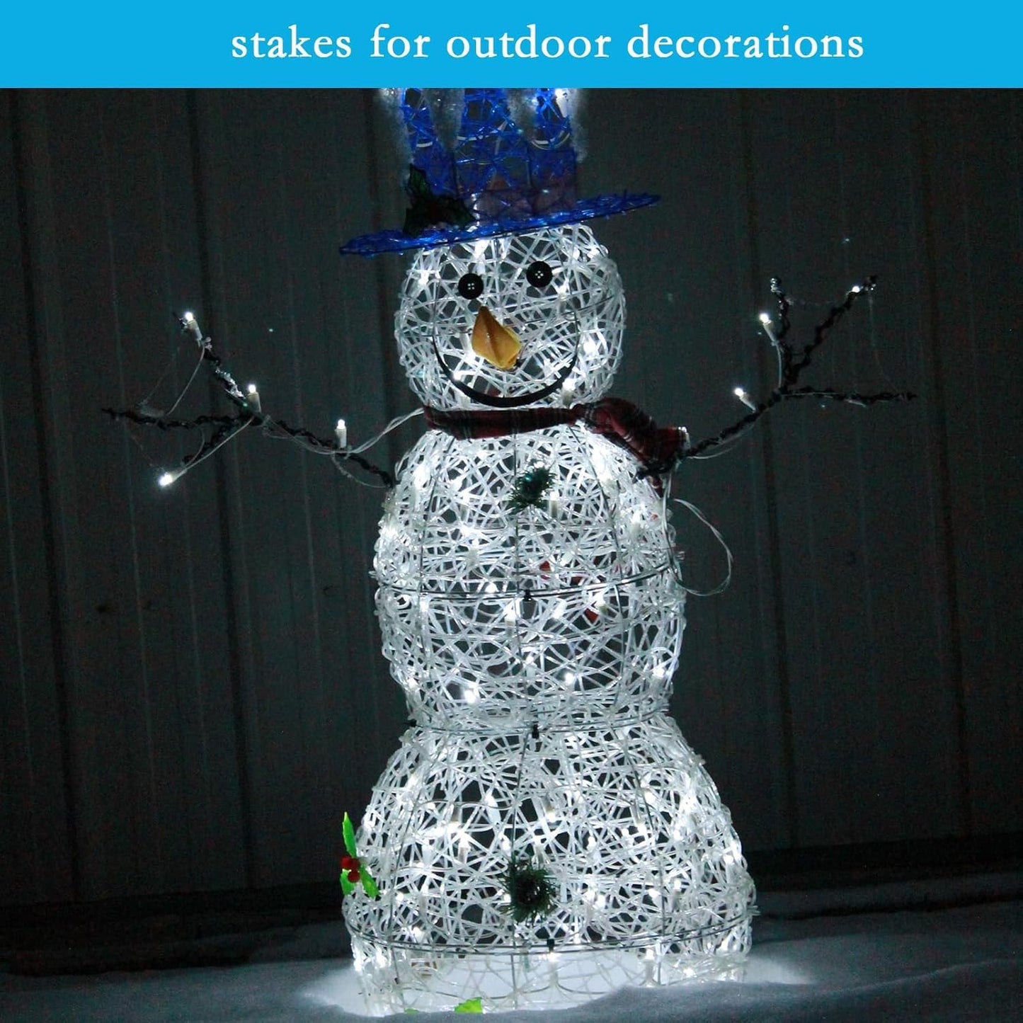 RAOOKIF 12 Inch Galvanized Garden Landscape Staples, 150Pcs Metal Stakes, 11 Gauge Heavy Duty Ground Stakes for Decoration, Fence, Lawn, Fabric Pins