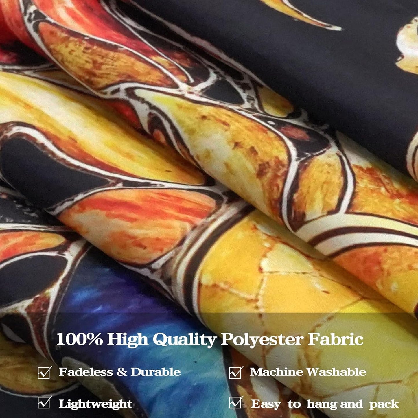 Aipon Sun and Moon Tapestry for Bedroom Boho Hippie Floral Wall Tapestry Aesthetic Vintage Stained Glass Plant Extra Large Tapestries Wall Hanging for Living Room Dorm 90 x 68 Inch