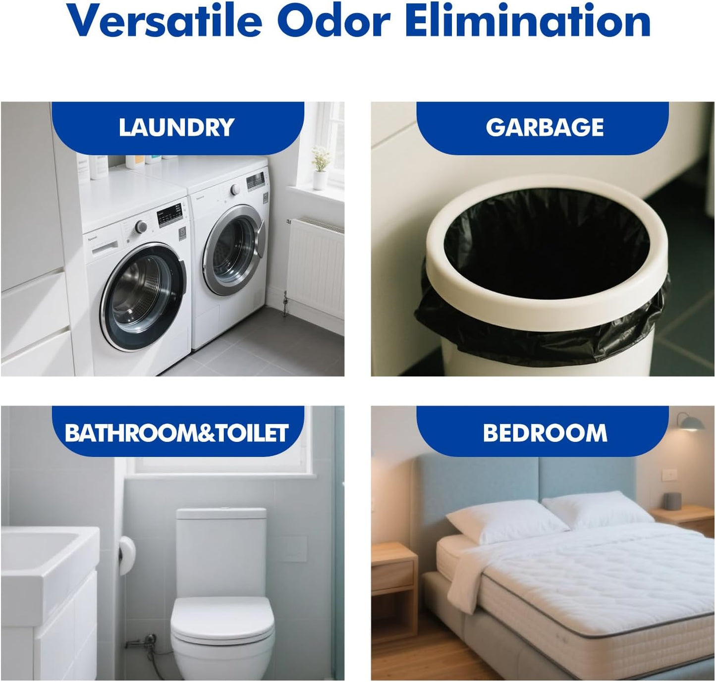 Clean-n-Fresh Toilet Spray, Ocean Mist, Air Freshener Bathroom Spray, Toilet Bathroom Odor Deodorizer, 6.8 Fl.Oz - Sea Salt, Jasmine & Bergamot