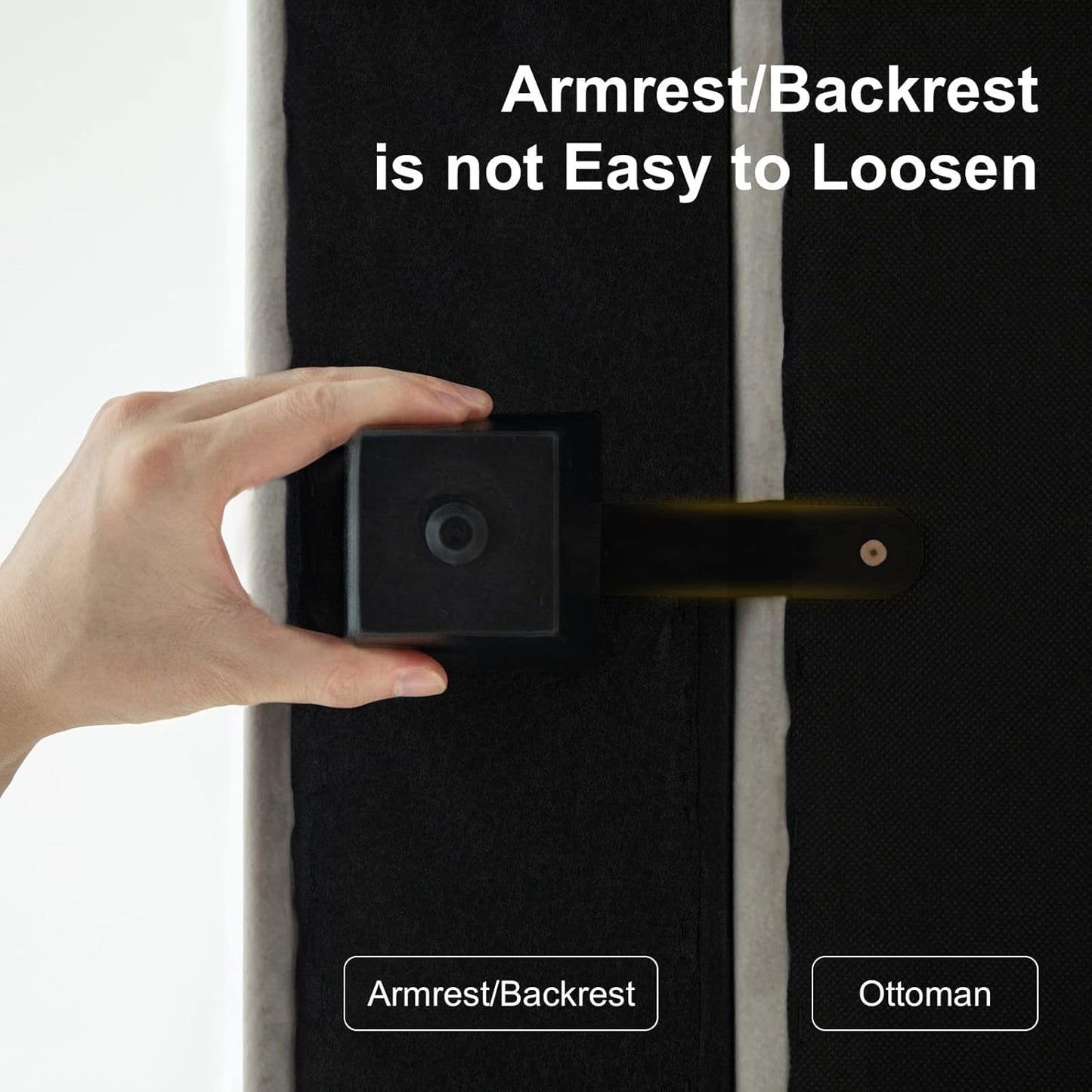 Belffin Modular Loveseat Sofa Couch with Storage Seats Velvet 2 Seater Love Seats for Small Spaces Grey