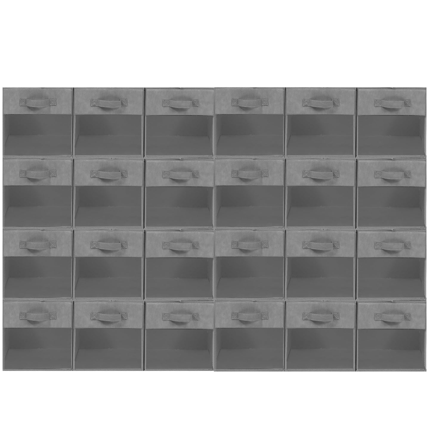 Storage Bins with Clear Window, 11x11 Storage Cubes, Collapsible Cube Storage Box, Fabric Closet