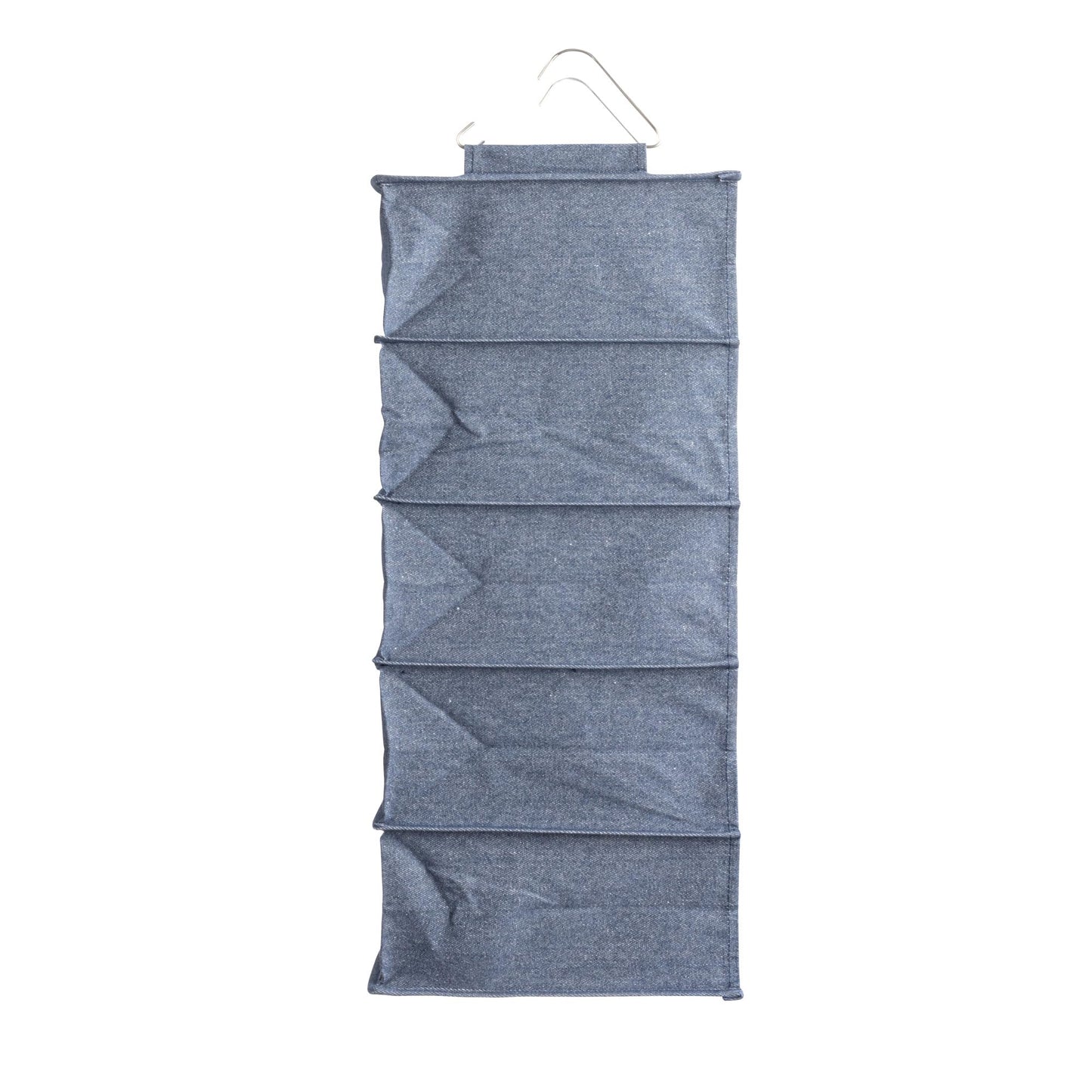 Household Essentials Hanging Cotton Blend and Plastic Closet Shoe Organizer with 10 Storage