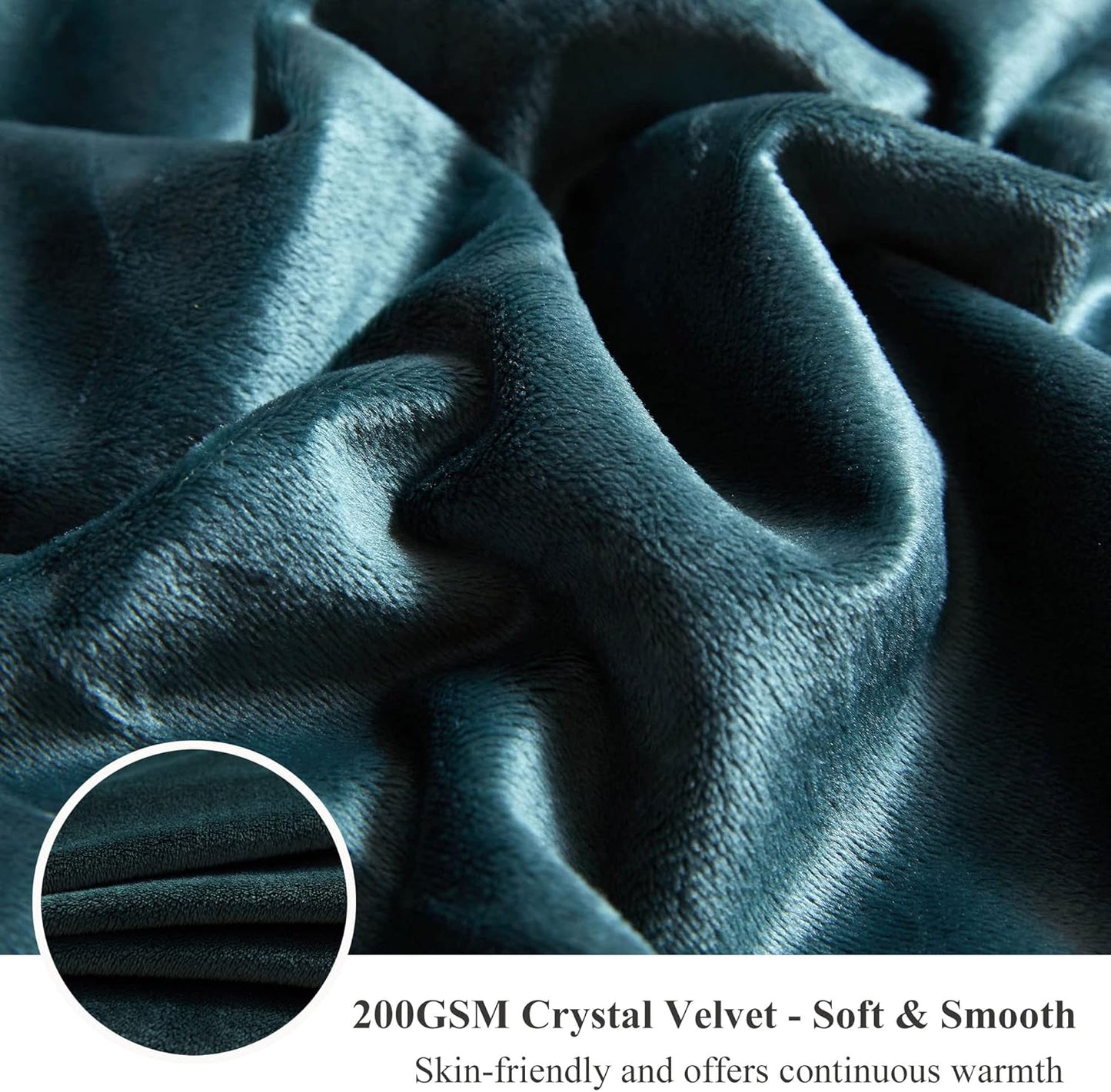 XeGe Luxury Faux Fur Throw Blanket, Deep Green Soft 50x60 Fluffy Blanket Throw, Shaggy Plush Decorative Couch Blanket, Cute Furry Throw Fuzzy Office Lap Blanket for Bedroom Living Room Dark Green