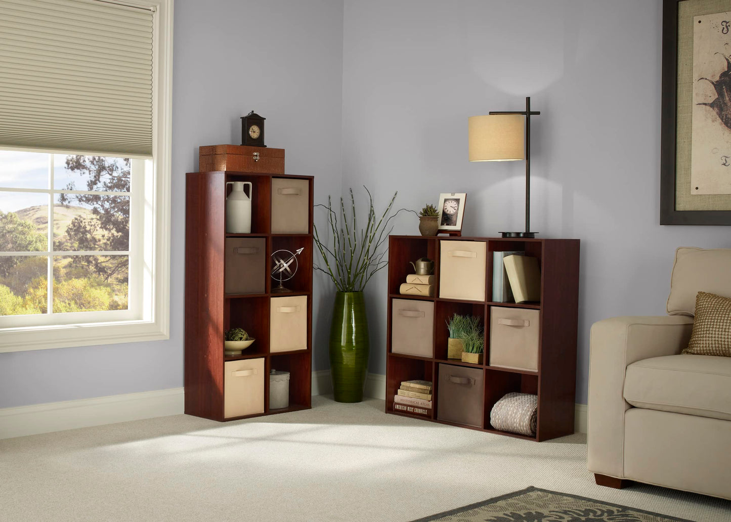ClosetMaid Cubeicals 8 Cube Storage Shelf Organizer Bookshelf, Stackable, Vertical or Horizontal