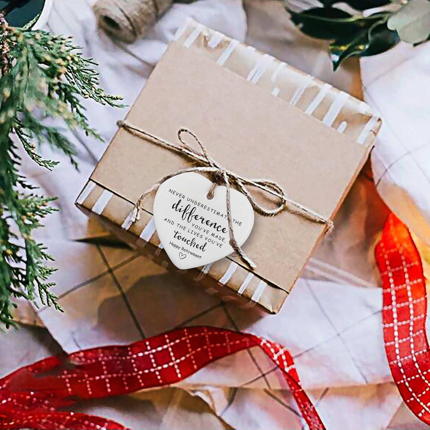 10 Pcs Retirement Gifts for Woman Men,Never Underestimate The Difference You Made Ceramic Ornament Happy Retirement Going Away Gift Leaving Gifts for Coworker,Boss,Nurse,Teacher,Friend,Mom