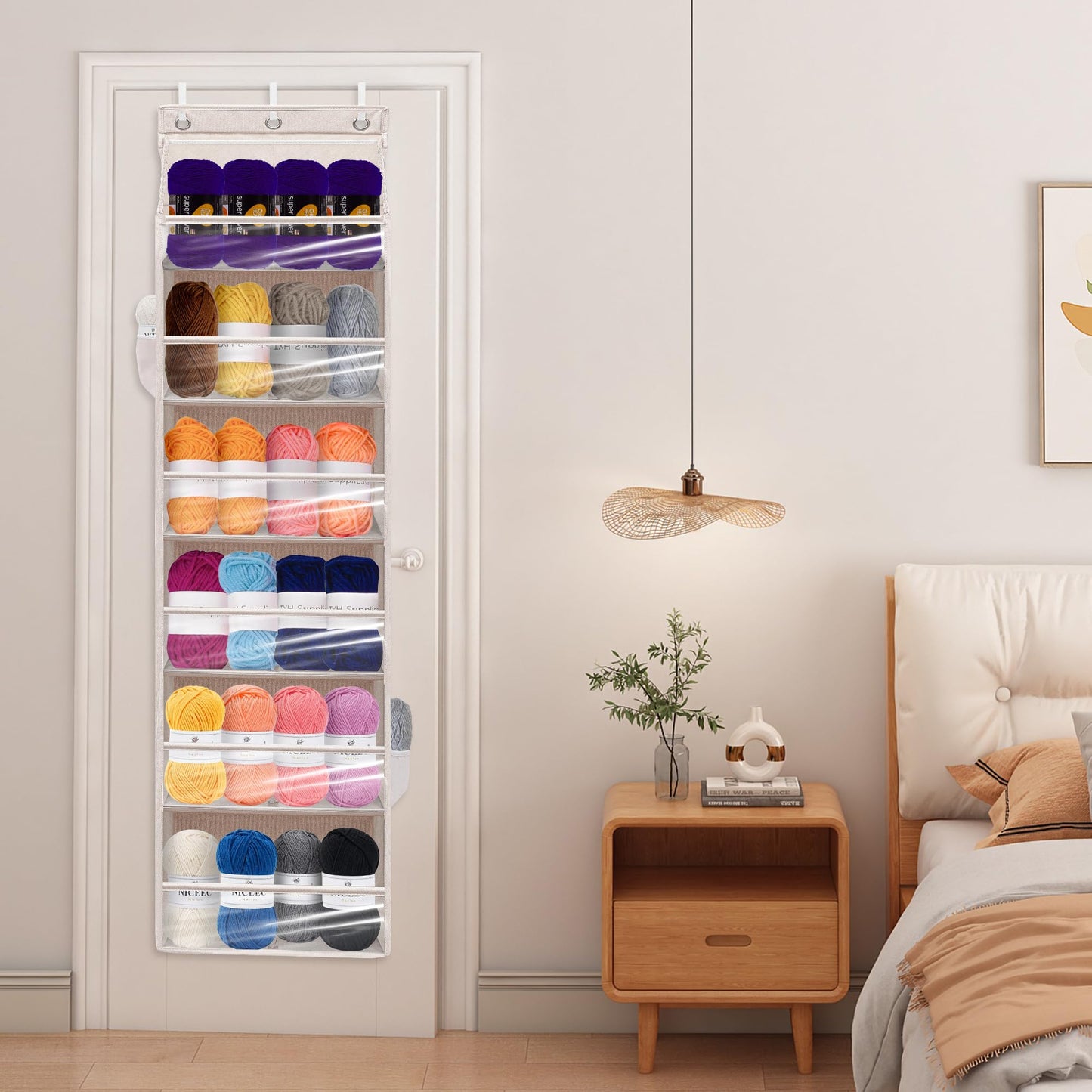 STORAGEIDEAS Over Door Organizer with 6 Extra Large Pockets 12 Side Pockets, Sturdy Closet Storage