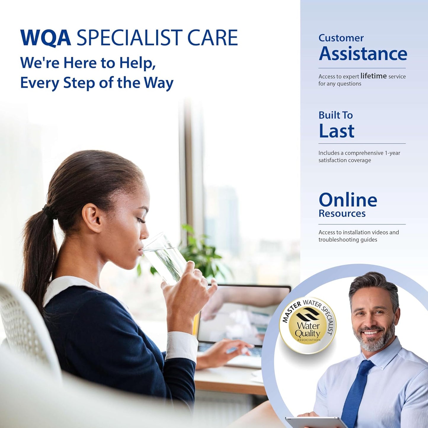 APEC Water Systems ROES-50 Essence Series Top Tier 5-Stage WQA Certified Ultra Safe Reverse Osmosis Drinking Water Filter System with Extra High Capacity Pre-Filter Set Stage 1-3