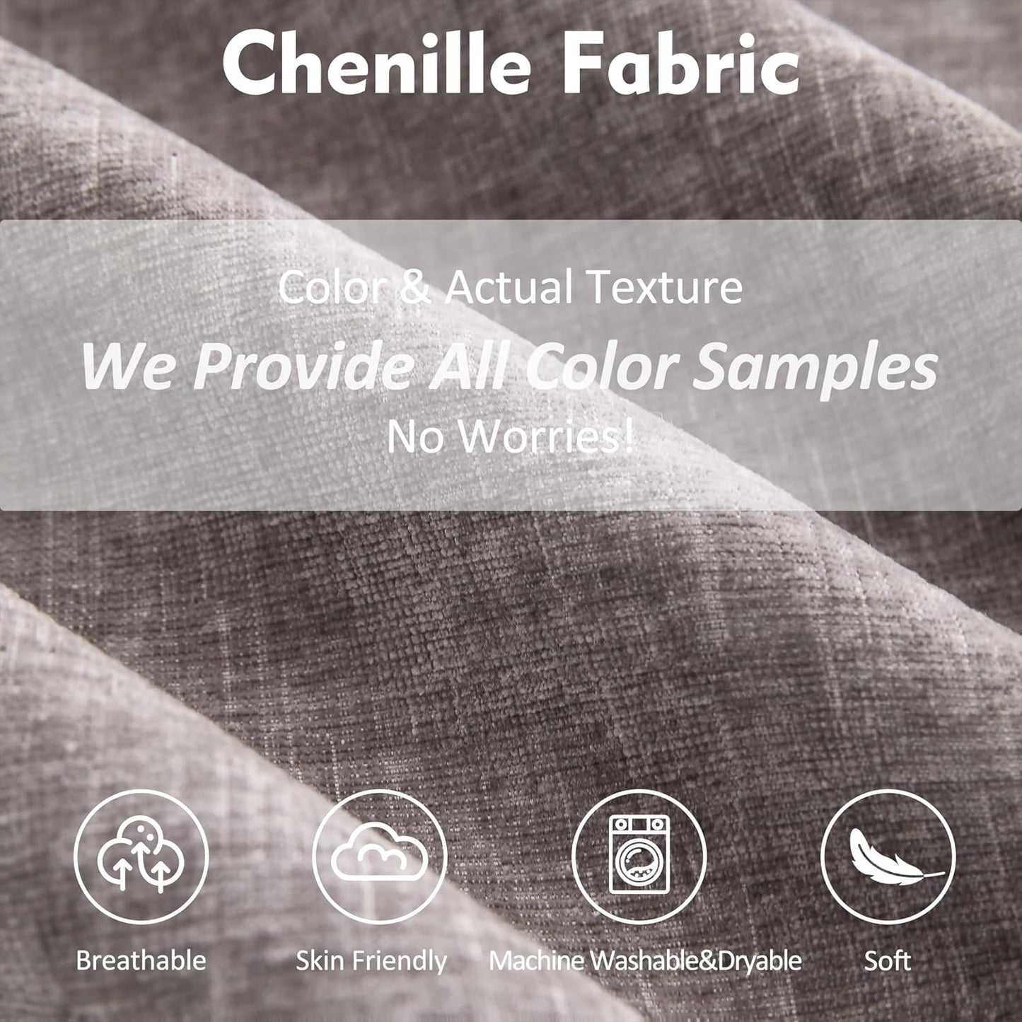 142.5" U Shaped Couch, Modular Sectional Sofa, 3-Seater Comfy Cloud Couch with Movable Ottoman, Deep Seat Couches for Living Room, Chenille, Slate