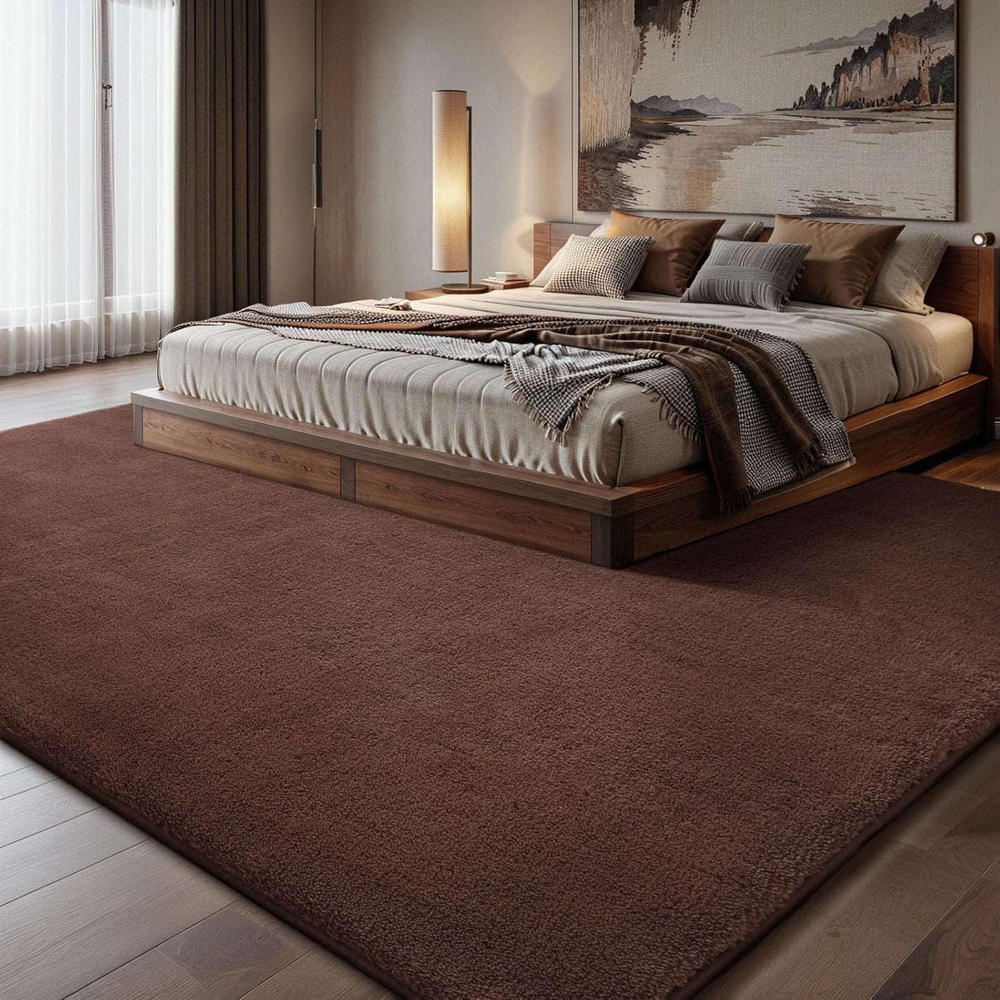 Sour Lemon 6x9 Living Room Rug, Soft Large Fluffy Bedroom Machine Washable Non Slip Carpet Rug for Playroom Kids Room Home Decor