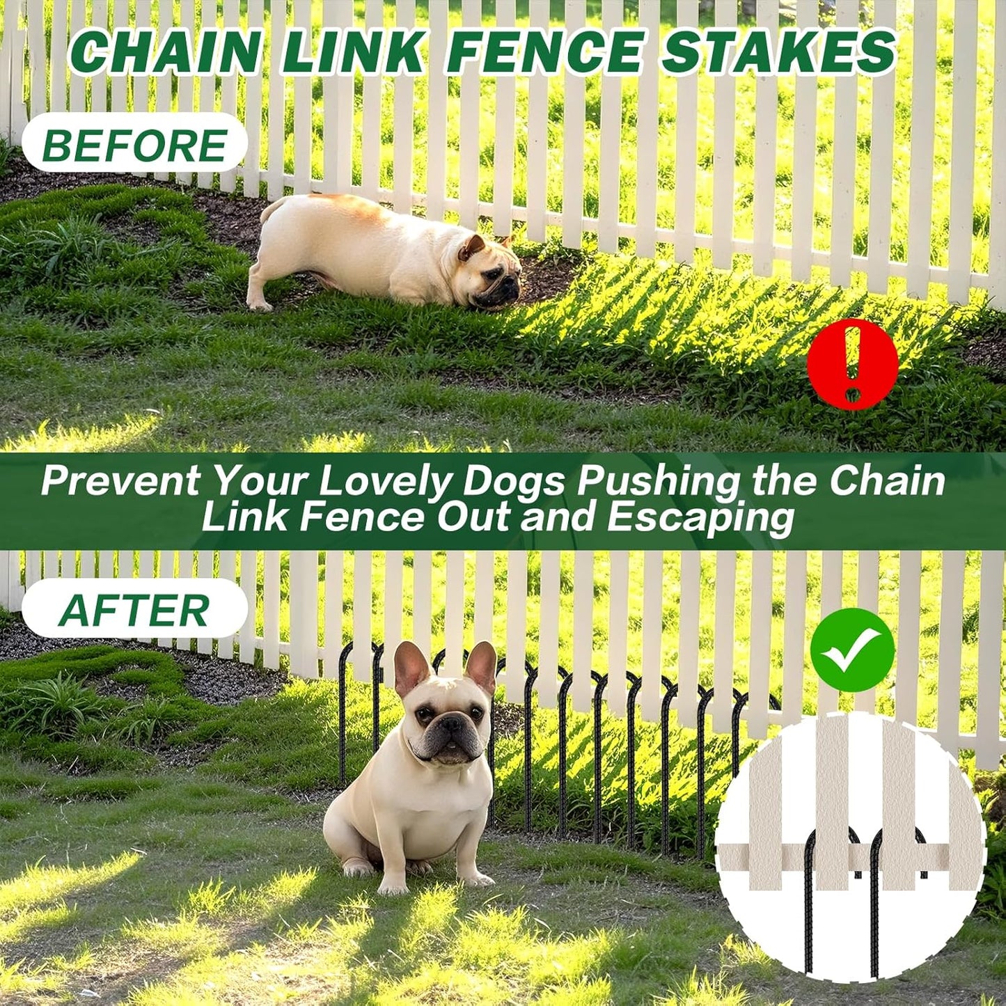 16 Inch Ground Stakes Heavy Duty,16 Pack Metal Fence Stakes for Ground for Wire Fencing,Heavy Duty Long Tent Stakes for Trampolines Camping Canopies and Swing Set