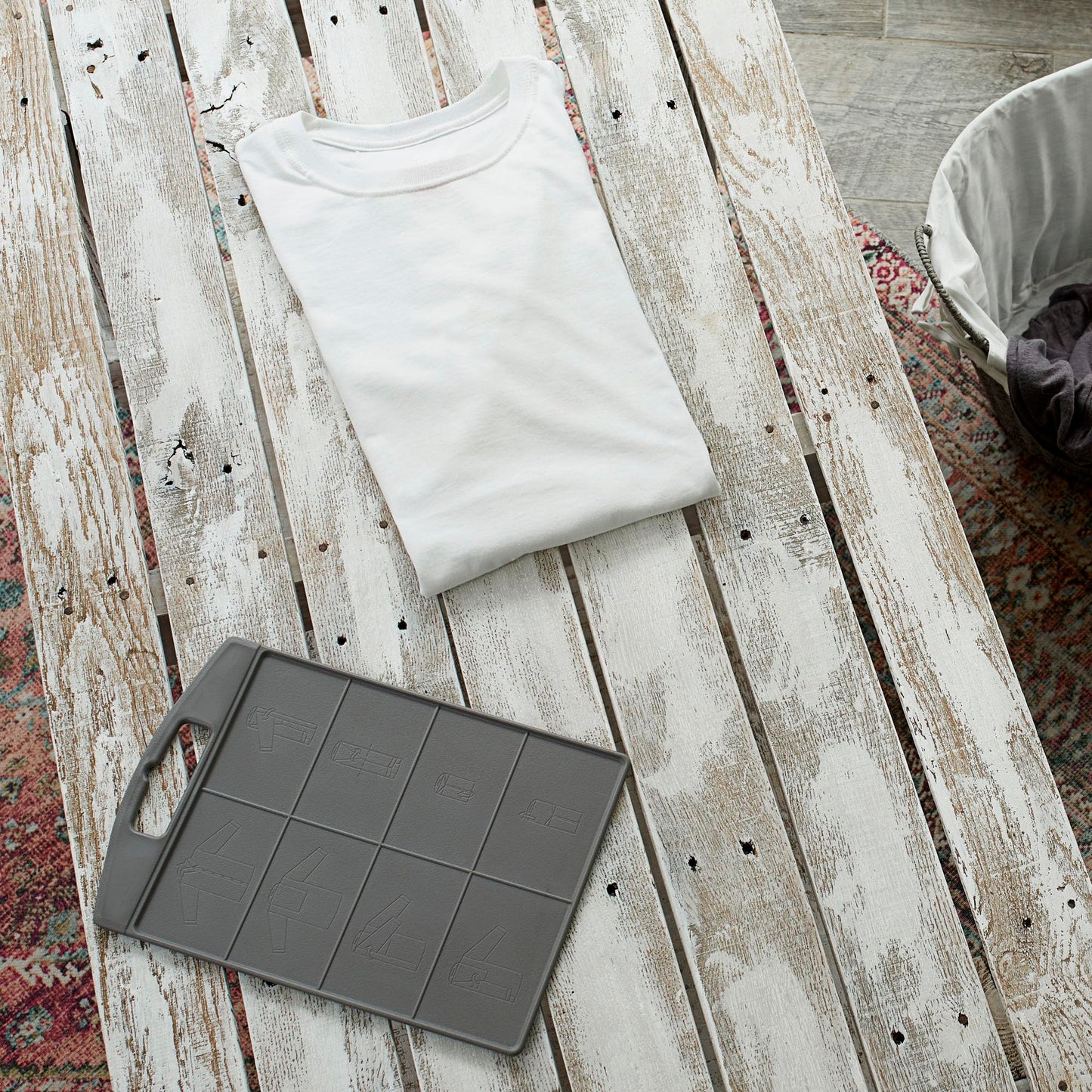 Household Essentials Shirt Folding Board for T-Shirts, Polos & Dress Shirts, Space Saving Laundry