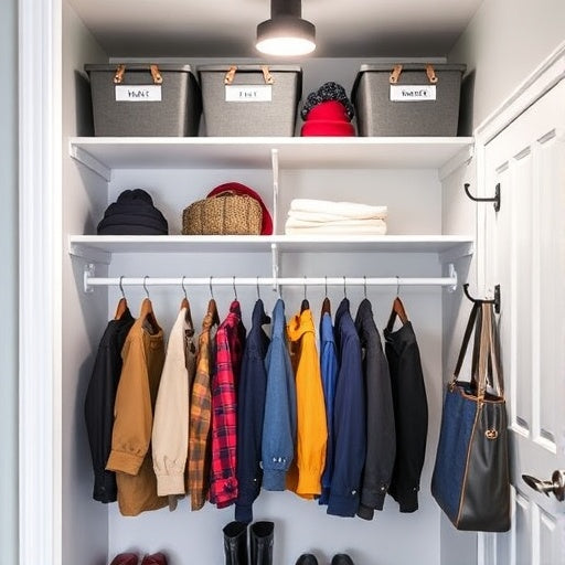 Entry Closet Organization — Faster Exits, Softer Arrivals 🧥👢