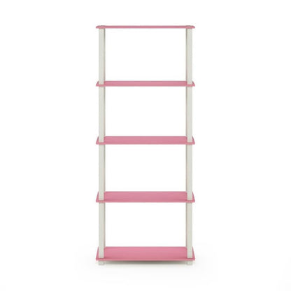Furinno Turn-N-Tube 5-Tier Multipurpose Shelf / Display Rack / Storage Shelf / Bookshelf, Square