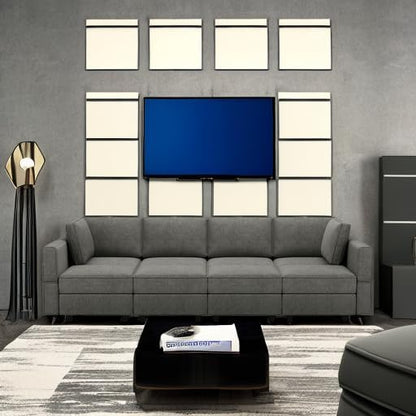 Belffin Modular Sectional Sleeper Sofa Bed Convertible Sectional Couches for Living Room. Light Grey Couch