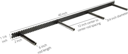Floating Shelf Brackets - Sheppard Brackets - Easy Install - Heavy Duty (40 inch Build Kit)