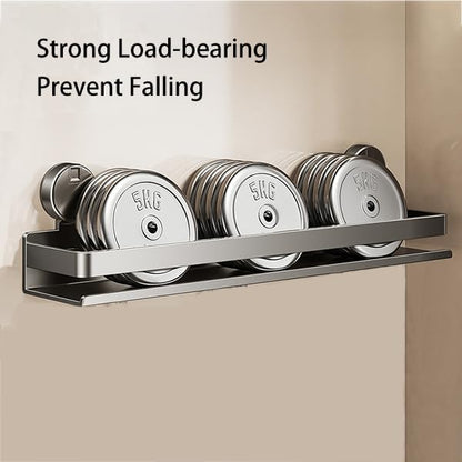 Spice Rack wall mounted 2 Pack,Suction Cups Spice Organizer for Cabinet,Large Capacity Metal Spice Shelf for Kitchen Cabinet, Pantry Doors, Bathroom, Shower, Home Decor(11.8 inch)