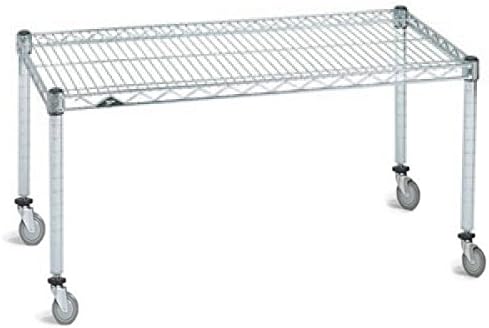 Omega Products Corporation 30" Deep x 36" Wide x 20" High Chrome Mobile Dunnage Rack