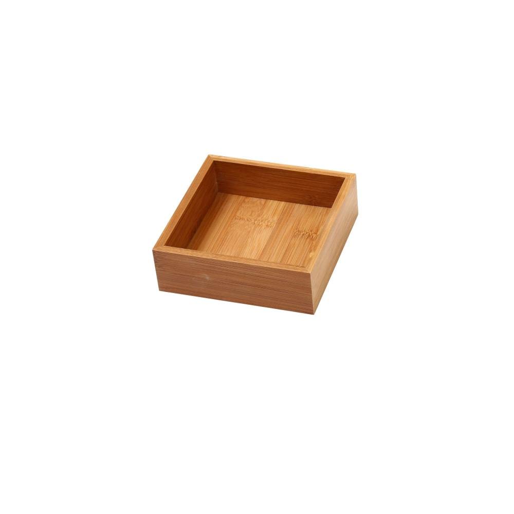 YBM Home Bamboo Drawer Organizer Storage Box for Kitchen Drawer, Junk Drawer, Office, Bedroom