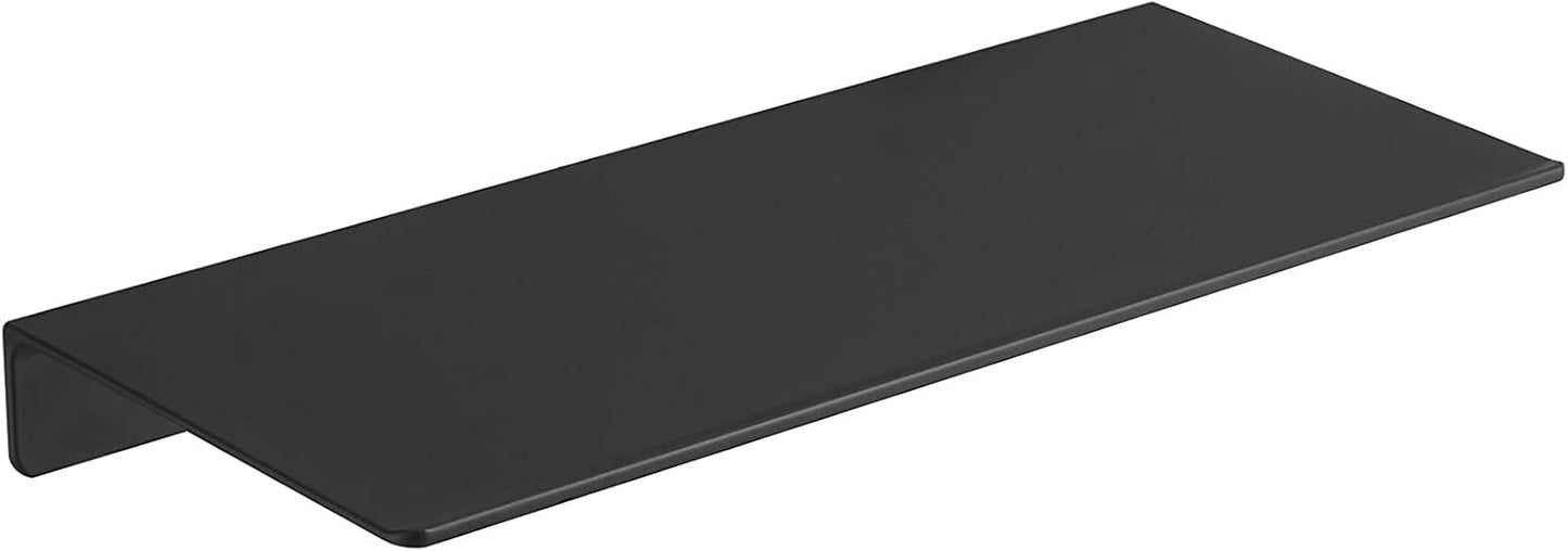 JOOM Metal Floating Shelf, 12" Black Shelf, Small Display Shelf for Wall Storage