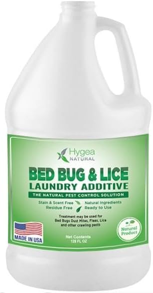 Lice and Bed Bug Laundry Additive - Environmentally Responsible, Odorless, and Stain-Free Liquid