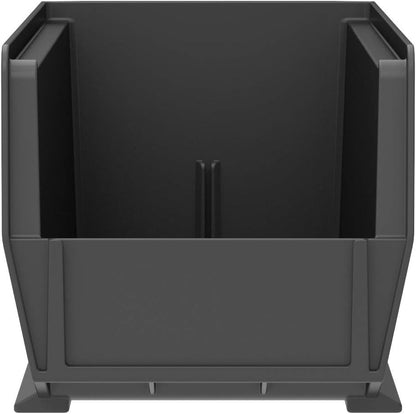 Akro-Mils 30234 AkroBins Plastic Storage Bins, 15"x5"x5", Black, 12-Pack