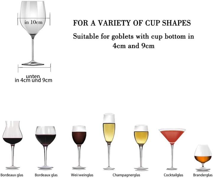 Wine Glass Rack - Under Cabinet Stemware Wine Glass Holder Glasses Storage Hanger 2 Pack Metal Organizer for Bar Kitchen 4 Rows Black