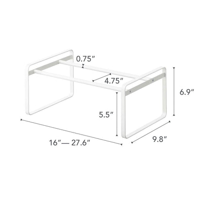 YAMAZAKI Home Frame Adjustable Shoe Rack - Spacesaving Storage Solution, 7" - Steel - Holds Up to 4