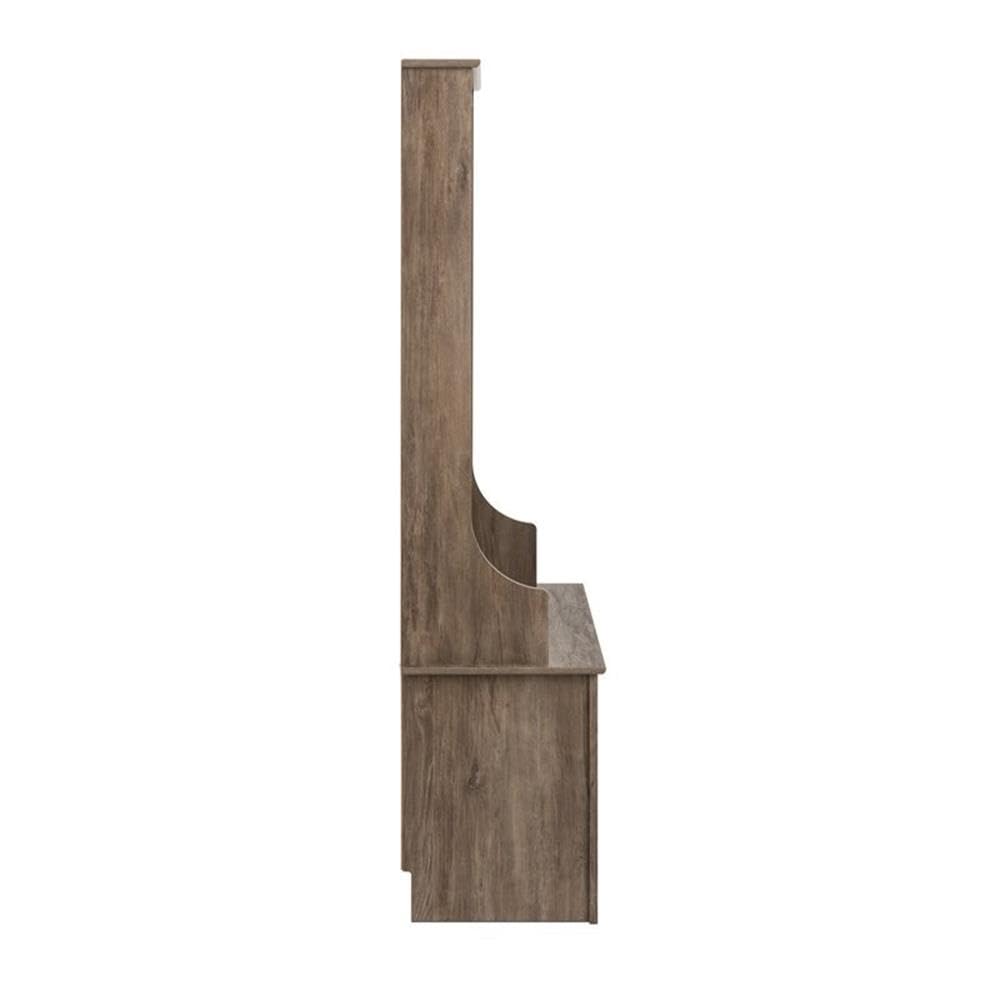 Prepac Entryway Organizer with 4 Coat Hooks, Coat Rack Hall Tree with Bench and Coat Storage
