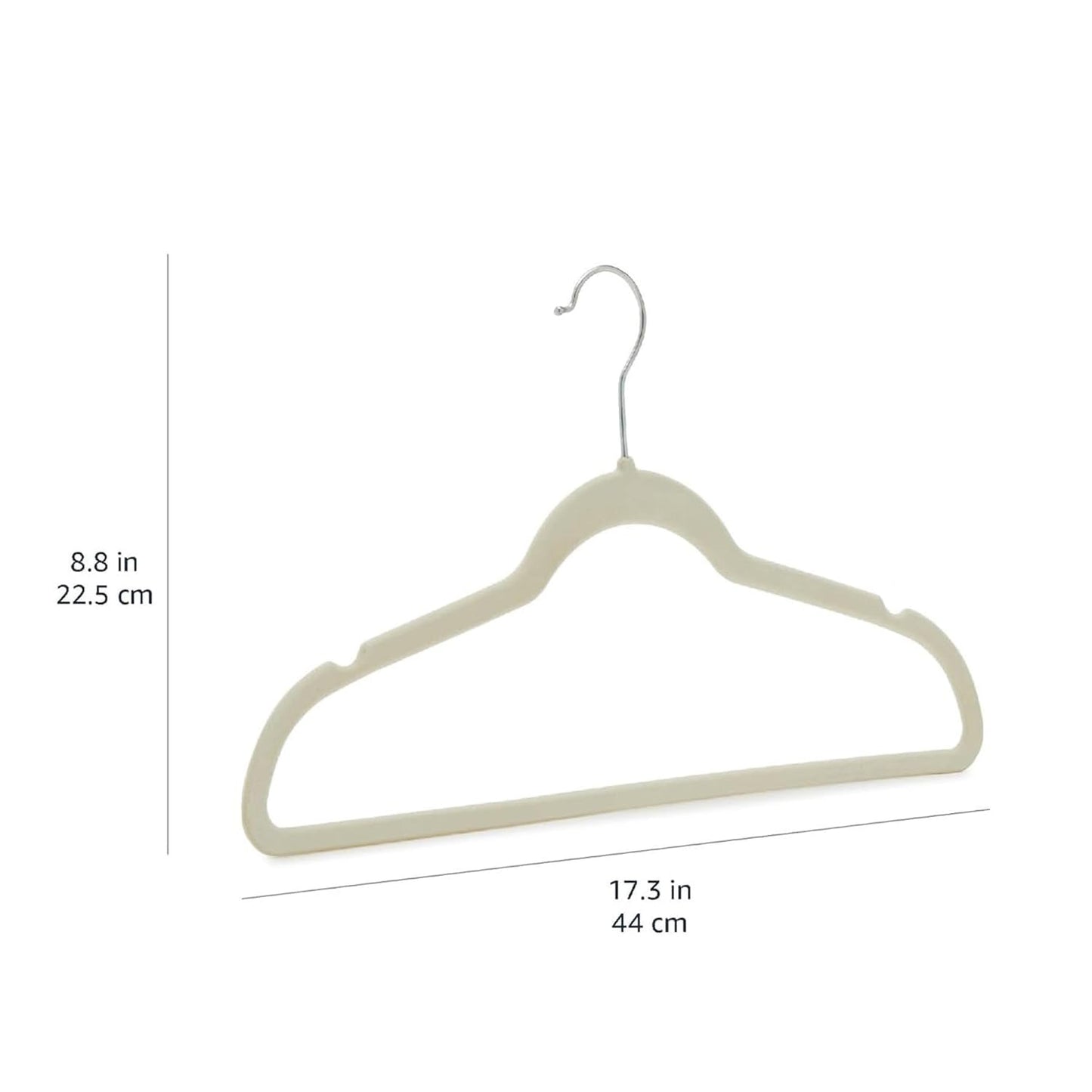 Amazon Basics Slim Velvet Non-Slip Space Saving Suit Clothes Hangers, Closet Organizer