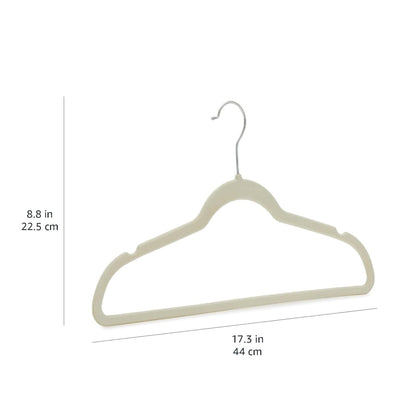 Amazon Basics Slim Velvet Non-Slip Space Saving Suit Clothes Hangers, Closet Organizer