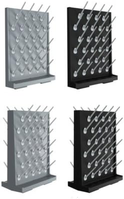 Pegboard Bench-top/Wall-Mount Laboratory Glassware Drying Rack with 27 Pegs, Gray Color