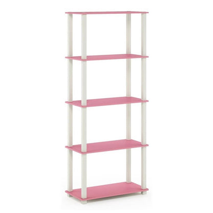 Furinno Turn-N-Tube 5-Tier Multipurpose Shelf / Display Rack / Storage Shelf / Bookshelf, Square