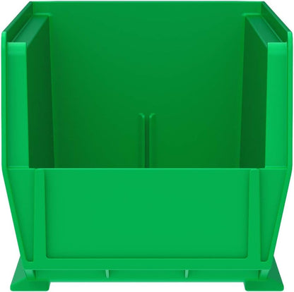 Akro-Mils 30234 AkroBins Plastic Storage Bins, 15"x5"x5", Green, 12-Pack
