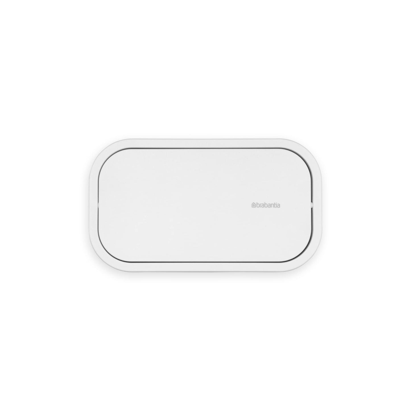Brabantia MindSet Bathroom Small Trash Caddy (White) Hygienic Basin Top Storage Can with Swing Lid