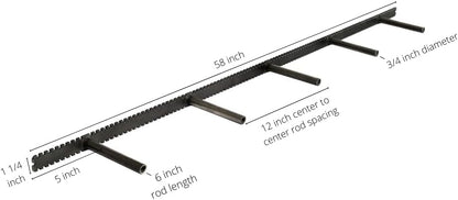 Floating Shelf Brackets - Sheppard Brackets - Easy Install - Heavy Duty (58 inch)