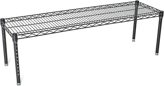 Omega Products Corporation 14" Deep x 60" Wide x 20" High Black Mobile Dunnage Rack